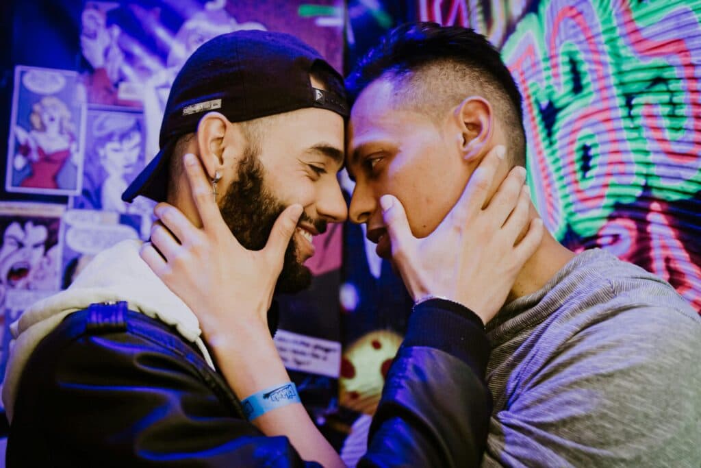 A Couple Affectionate to Each Other